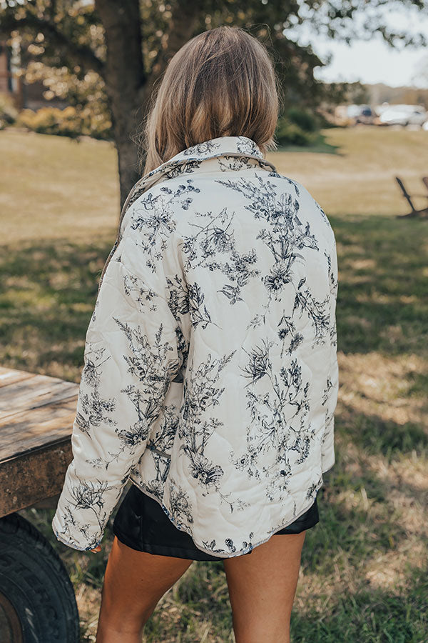 Ultimate Stellar Style Quilted Floral Jacket