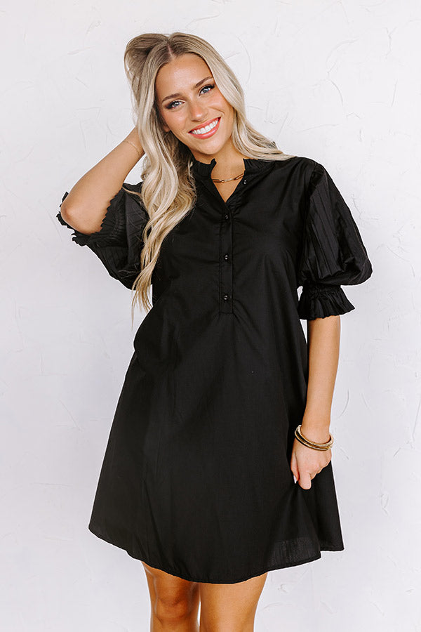 Ultimate Elegance Black Mini Dress