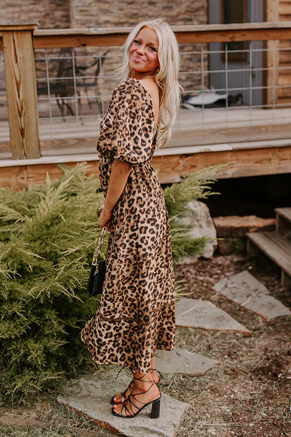 Ultimate Leopard Print Midi Dress