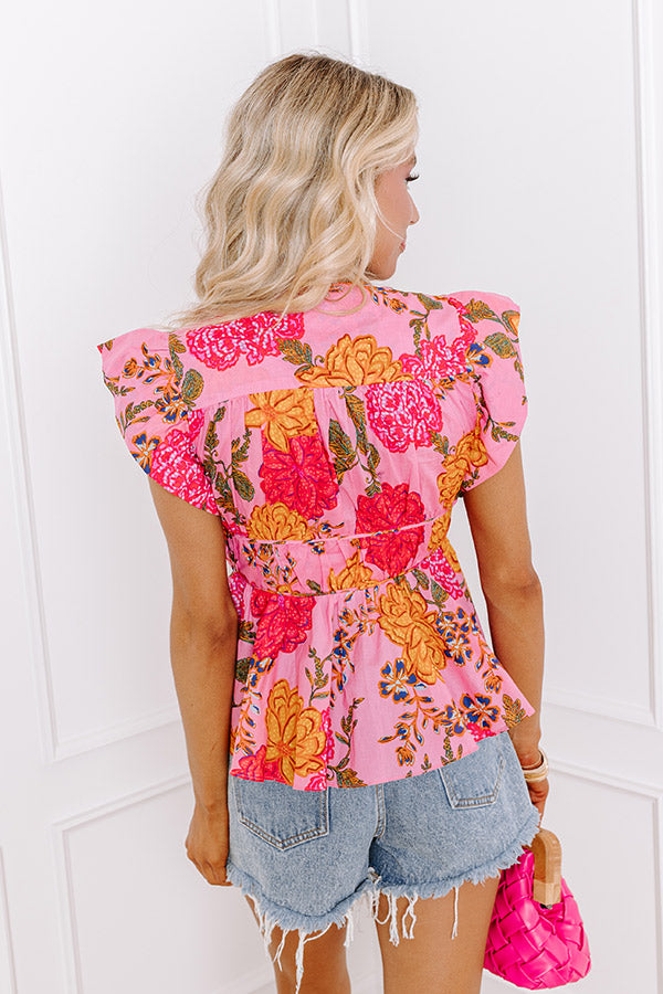 Ultimate Radiant Beauty Floral Top