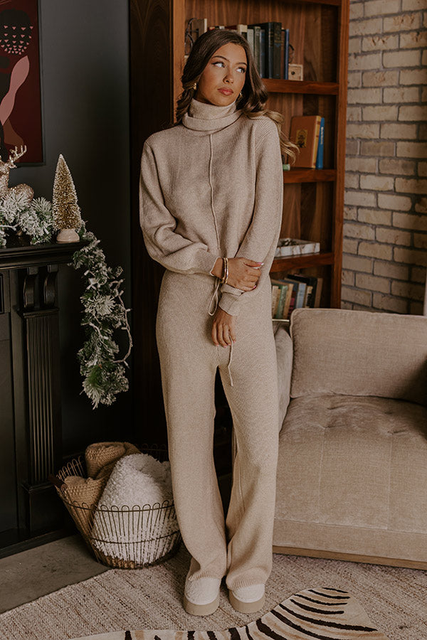 Ultimate Cozy A La Mode High Waist Knit Pants