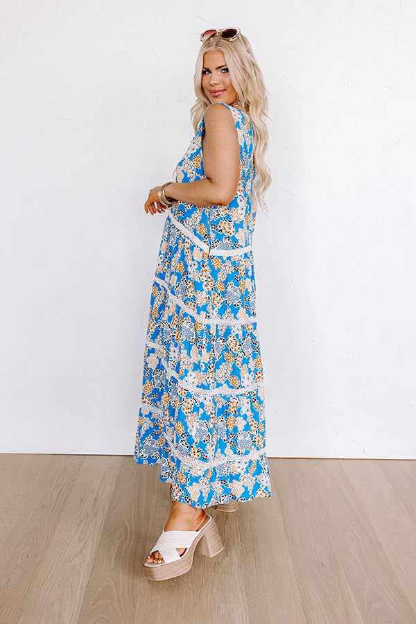 Ultimate San Fran Cafe Floral Maxi Dress - Premium Summer Style