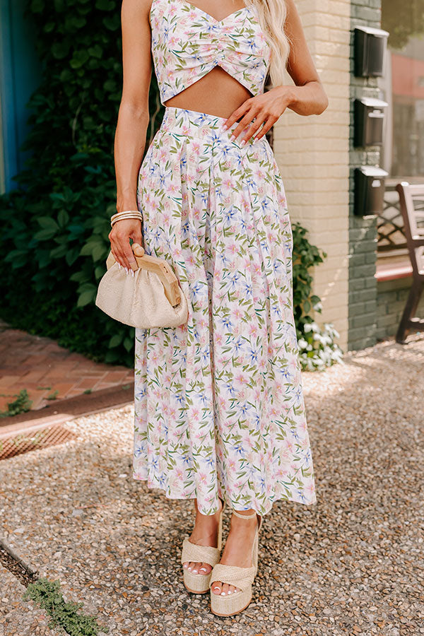 Ultimate Botanical Bliss High Waist Maxi Skirt