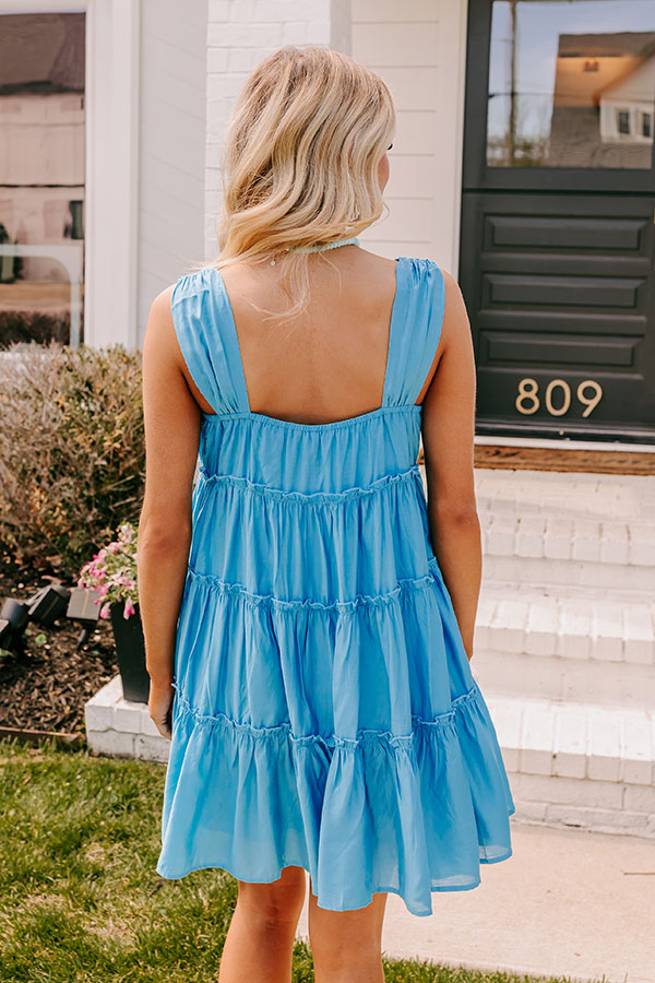 Premium Sky Blue Shift Dress - So Charmed Collection