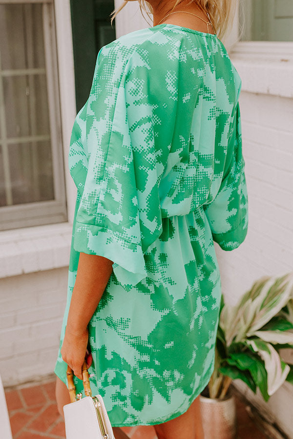 Ultimate Girls Trip Mini Dress - Green Luxe Style