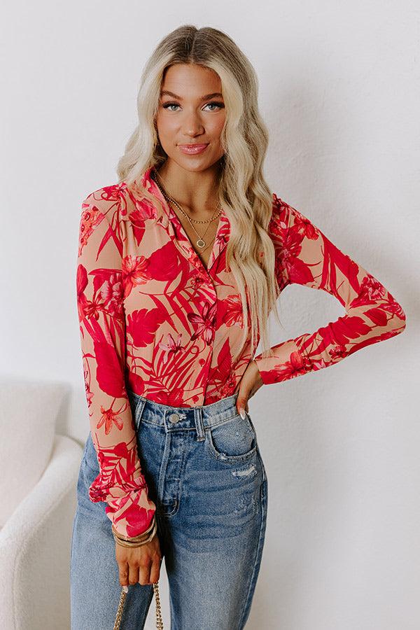 Ultimate Floral Mesh Bodysuit - Premium Chic Style