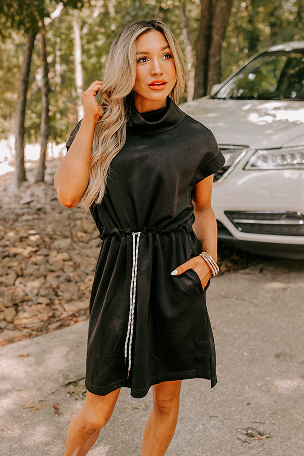 Ultimate Coffee Run Cutie Mini Dress - Black