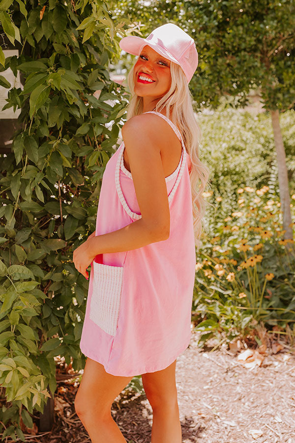 Ultimate Paradise Getaway Romper Dress - Premium Pink