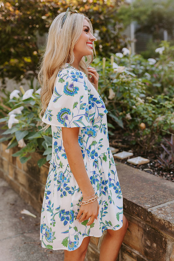 Premium Provence Charm Floral Mini Dress - Ultimate Summer Style