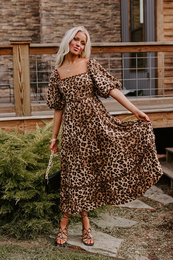 Ultimate Leopard Print Midi Dress