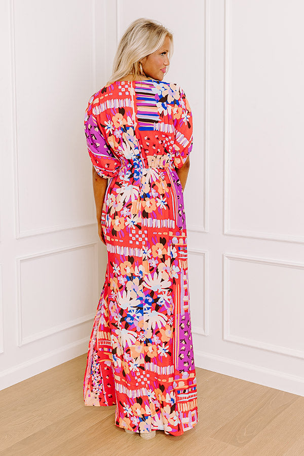 Ultimate Peace and Petals Maxi Dress - Effortless Elegance