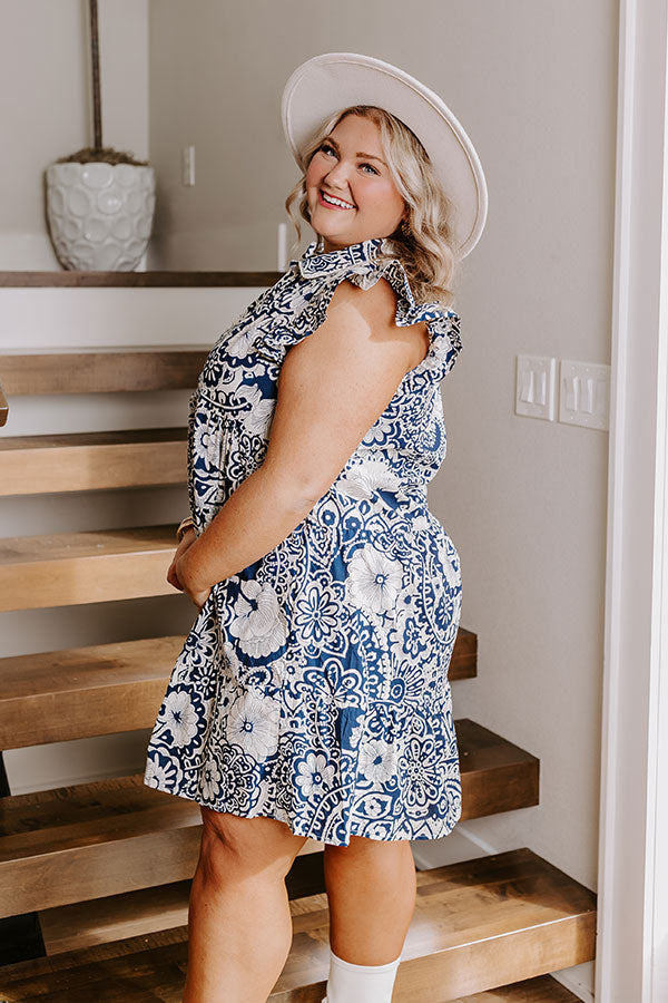 Premium Floral Navy Dress - Ultimate Summer Style