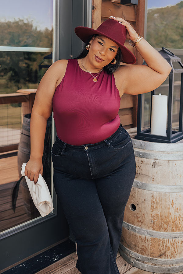 Premium Maroon Curves Bodysuit - Ultimate Style & Comfort