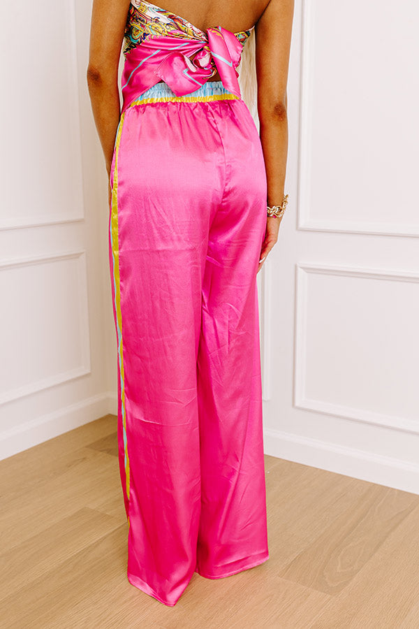 Premium Glamour Girl High Waist Satin Wide Leg Pants - Ultimate Style Upgrade