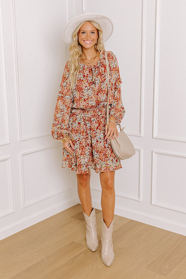 Elegant Never Stray Floral Dress