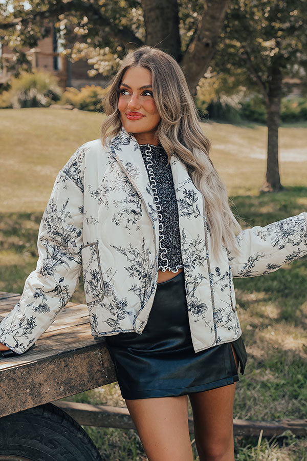 Ultimate Stellar Style Quilted Floral Jacket