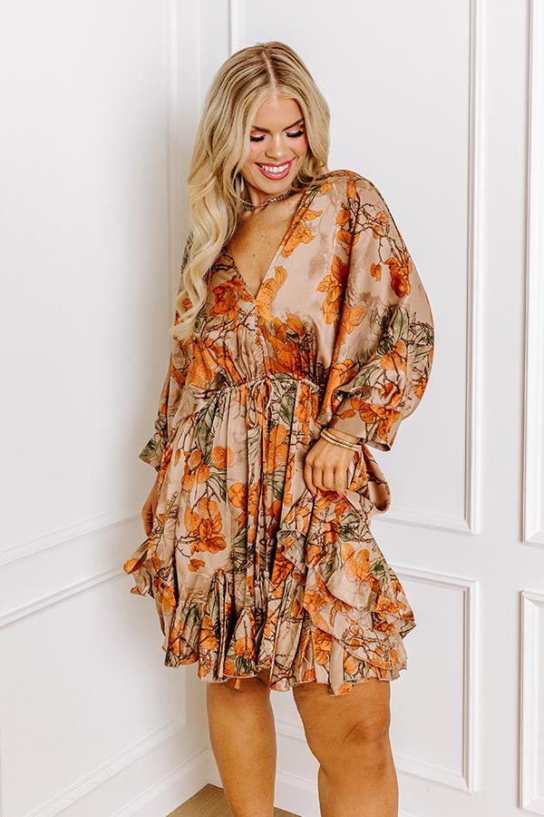 Premium Floral Mini Dress - Ultimate Curve Fit