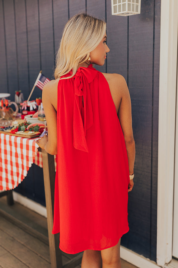 Ultimate Red Ruffle Mini Dress for Date Night & Parties