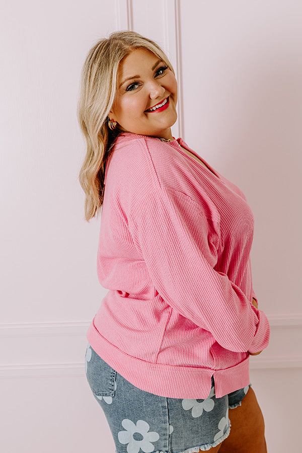 Premium Pink Curves Shift Top: Ultimate Casual Style