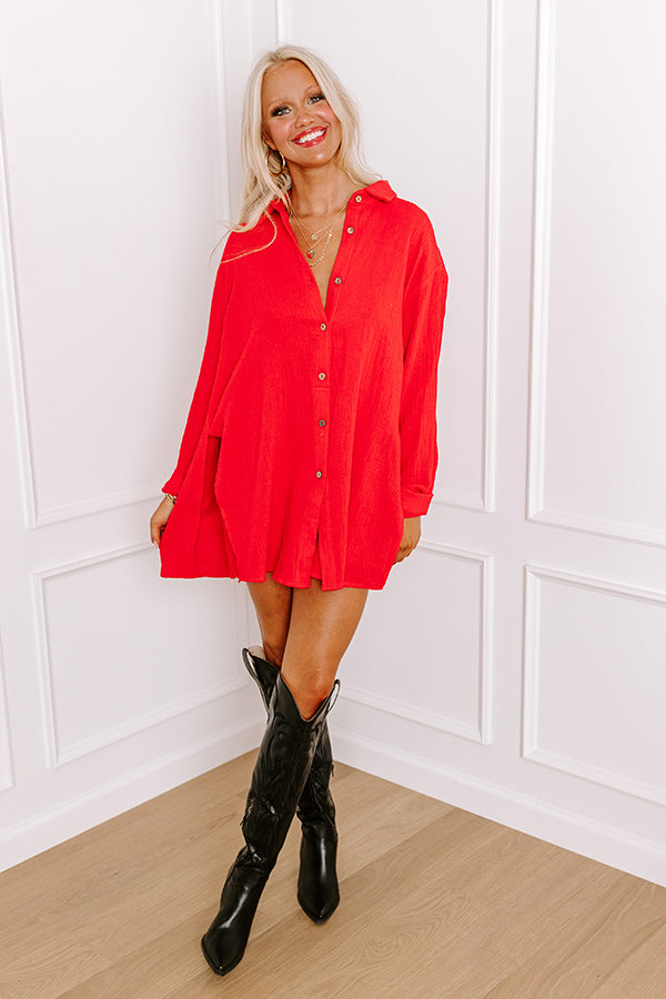 Premium Red Breezy Chic Romper - Ultimate Style & Comfort