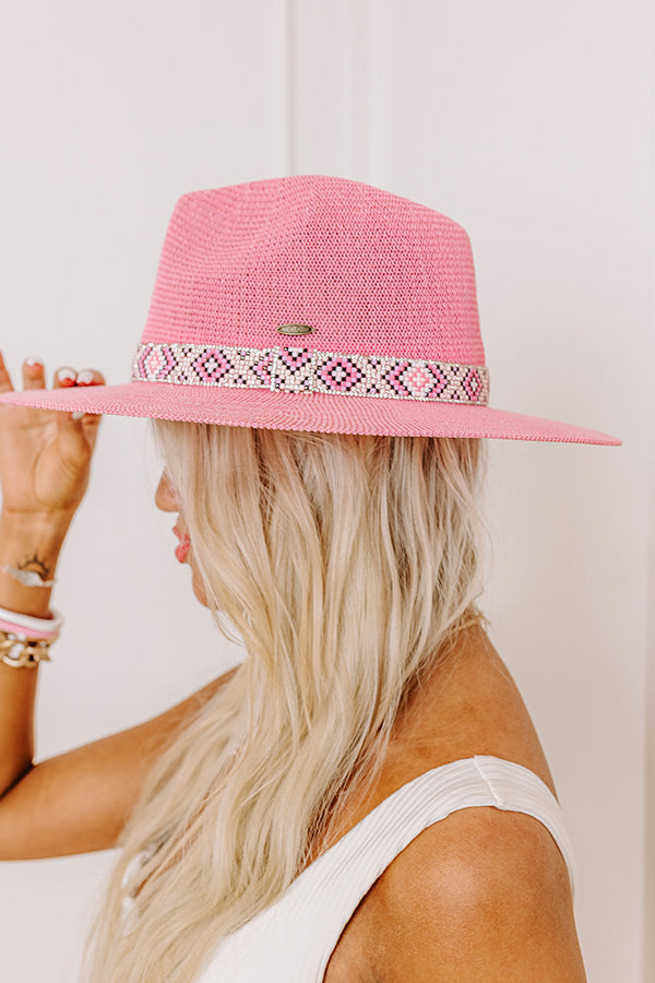 Premium Pink Woven Fedora - Ultimate Summer Style