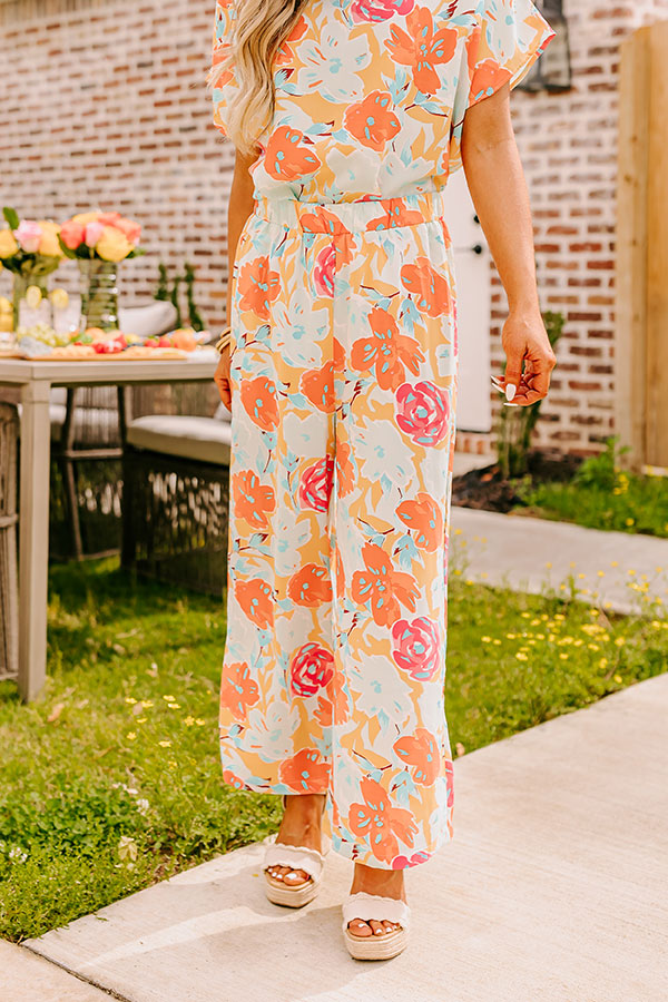 Premium Happy Blooms High Waist Pants - Ultimate Summer Style