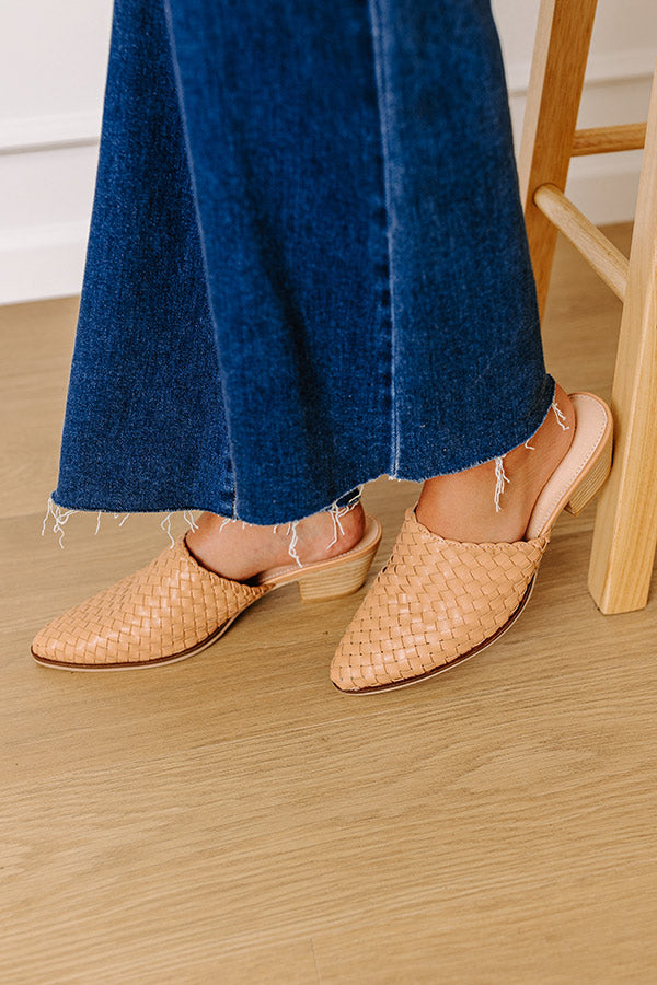 Premium Emilia Woven Leather Mule - Ultimate Comfort in Natural