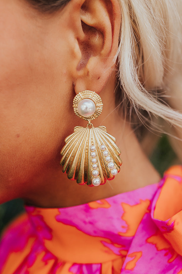 Premium Seashell Splendor Dangle Earrings