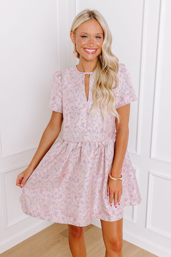 Premium Blossom Boulevard Mini Dress - Ultimate Spring Style