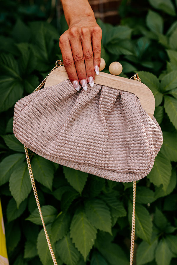 Premium Woven Raffia Purse - Dusty Purple | Ultimate Summer Style