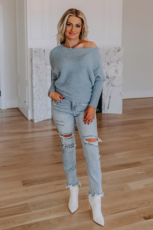 Premium High Waist Distressed Jeans - The Cely Collection