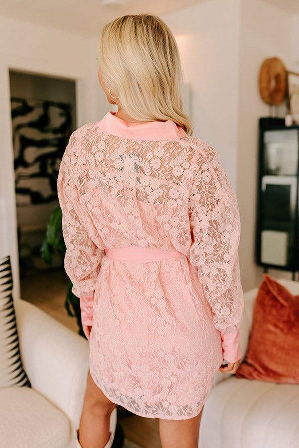 Premium Lace Mini Dress: Blooming Dahlia Elegance