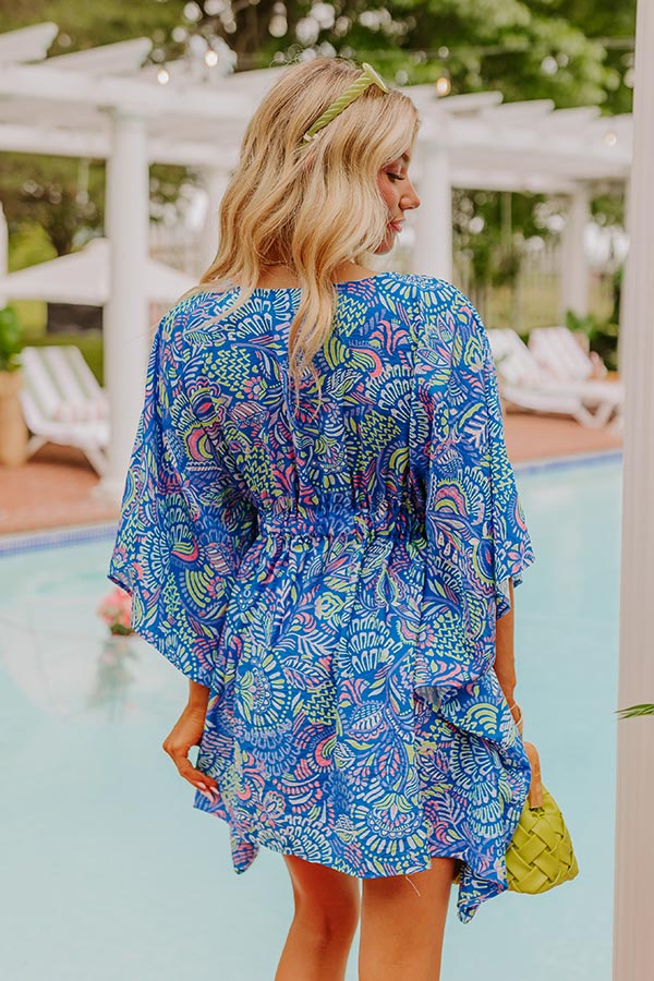 Ultimate Tropical Escape: Antigua Bound Caftan Mini Dress