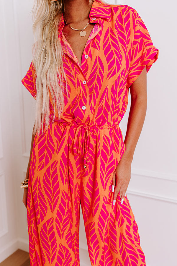 Ultimate Vacation Jumpsuit - Hot Pink