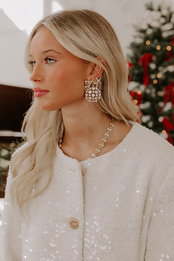 Premium Holiday Cheer Earrings - Festive Elegance