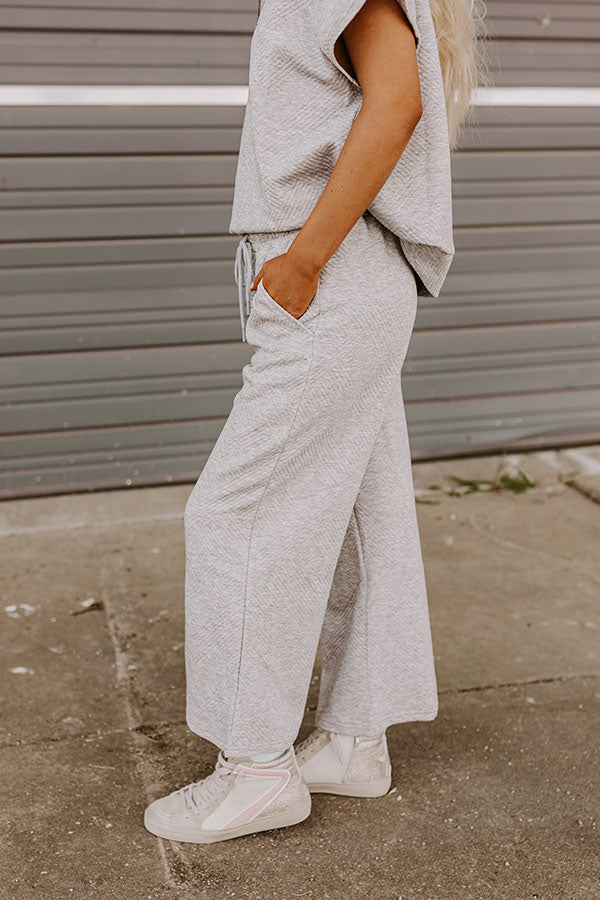 Premium High Waist Trousers in Grey - Ultimate Casual Chic
