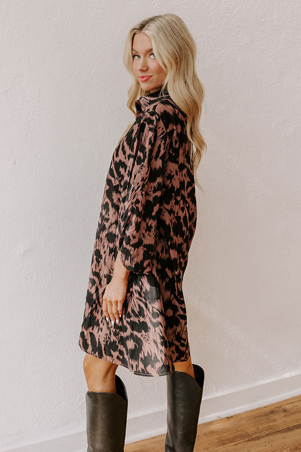 Ultimate Chic Leopard Print Mini Dress