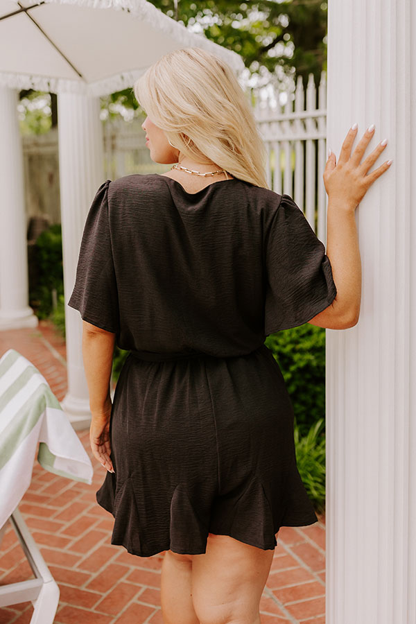 Ultimate Flirty & Sweet Black Curves Romper