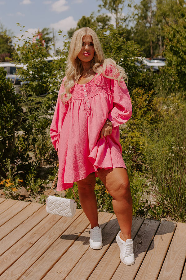 Ultimate Manhattan Tunic Dress - Pink Curves