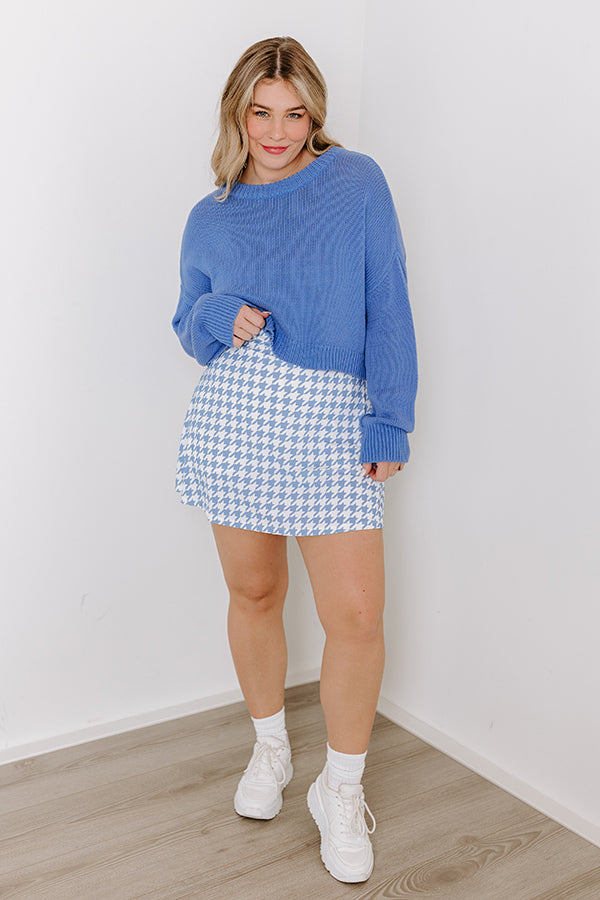 Premium Coastal Breeze Knit Sweater - Ultimate Blue Comfort