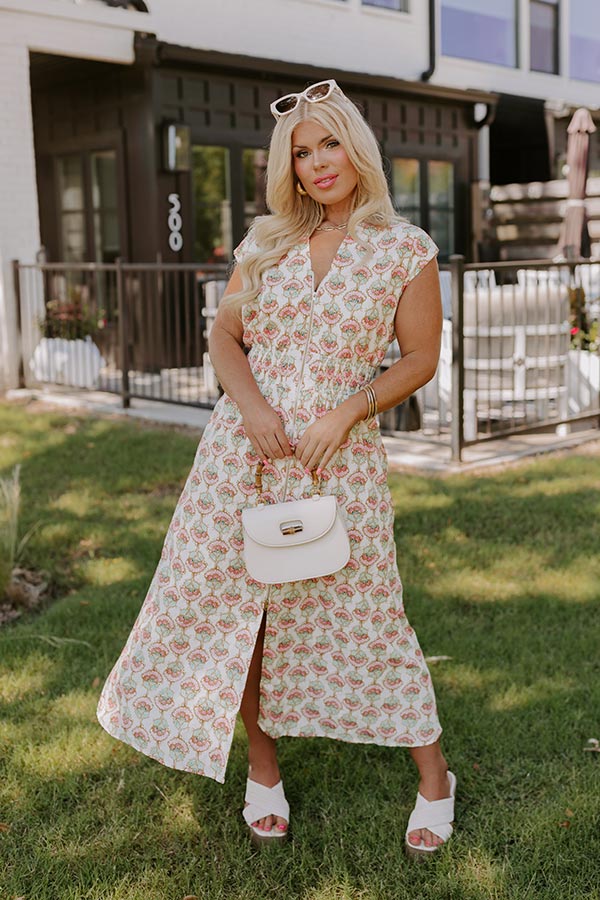 Ultimate Sunshine Floral Midi Dress - Premium Chic Style