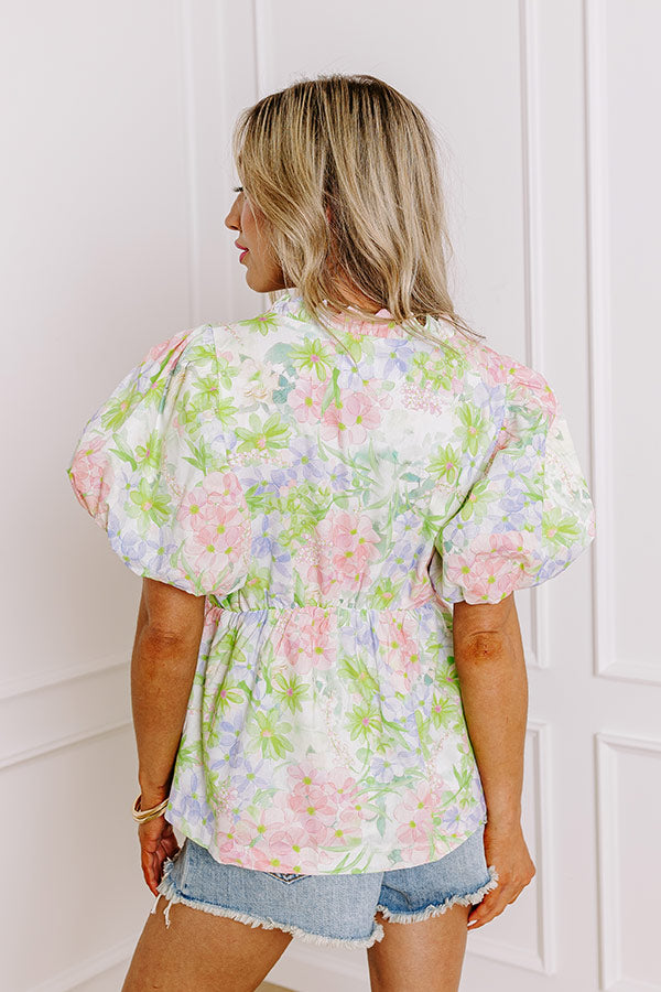 Premium Maui Floral Babydoll Top - Ultimate Summer Style