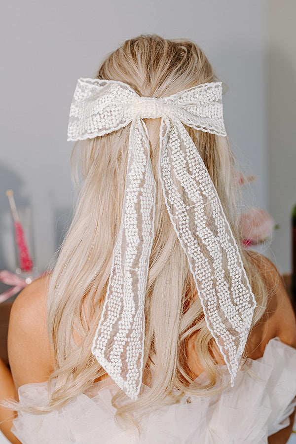 Premium Brooklyn Lace Bow Hair Clip - Ultimate Style Upgrade