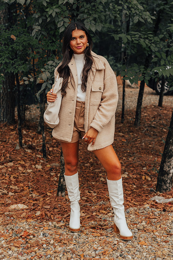 Ultimate Cozier Than Ever Sherpa Jacket - Light Iced Latte