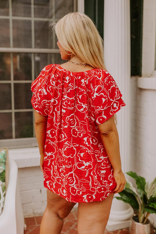 Ultimate Summer Shift Top - Vibrant Voyage Curves