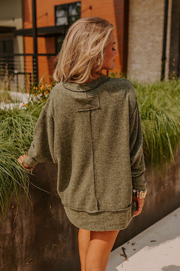 Ultimate Olive Cozy Oversized Sweater