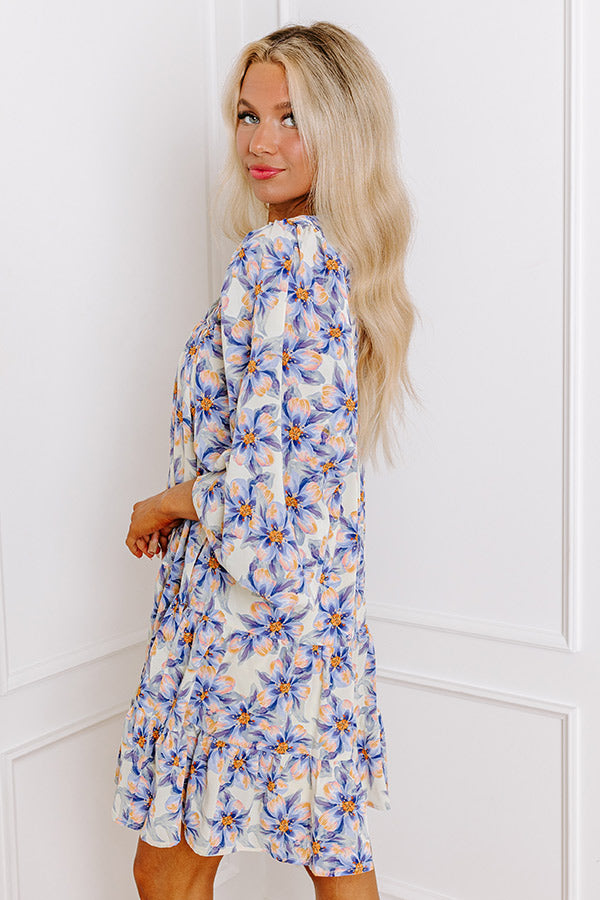 Premium Lavender Floral Cruise Dress - Ultimate Summer Style