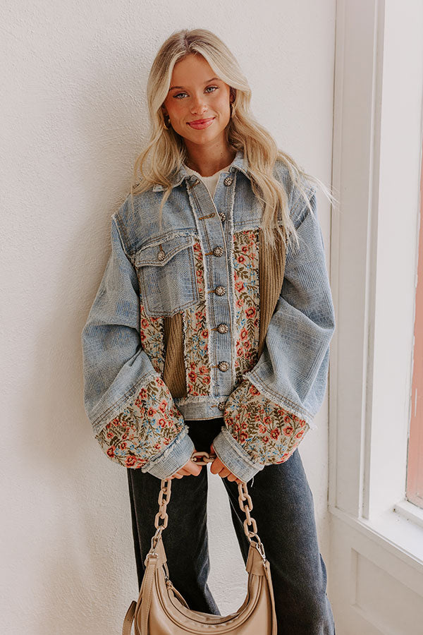 Ultimate Composed Charm Lightweight Denim Jacket