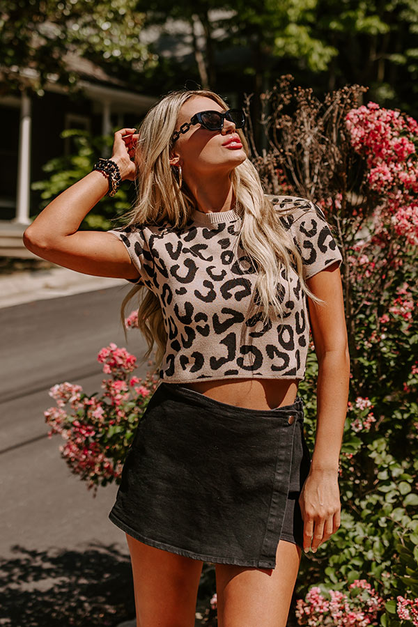 Ultimate Cityscape Leopard Print Knit Top