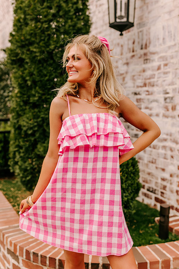 Premium Pink Gingham Mini Dress - Ultimate Summer Style